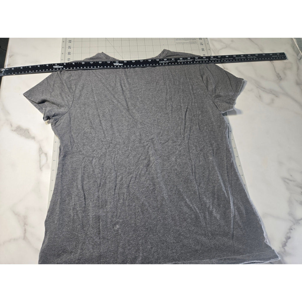 Banana Republic Men's Stretch T-shirt Large Charcoal Gray Cotton Spandex Blend