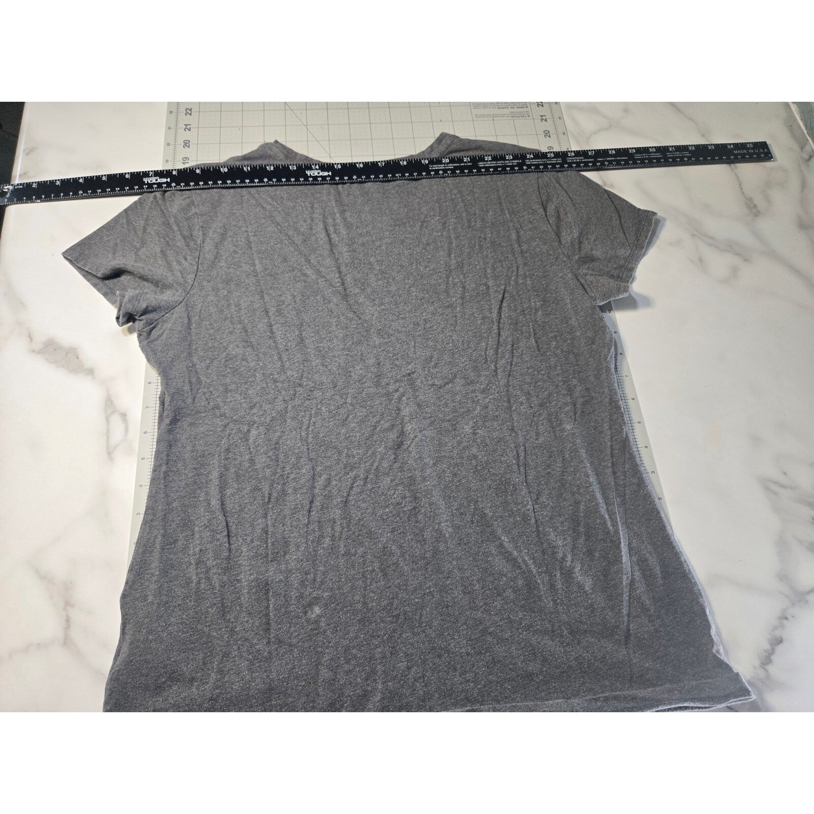 Banana Republic Men's Stretch T-shirt Large Charcoal Gray Cotton Spandex Blend