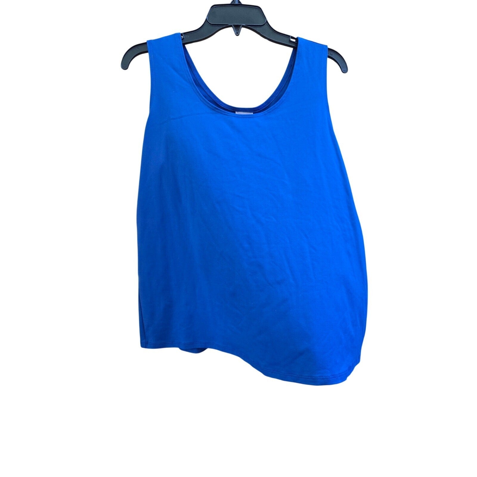 Chico's Cobalt Blue Sleeveless Tank Top Shell, Size Medium, Very Good Condition
