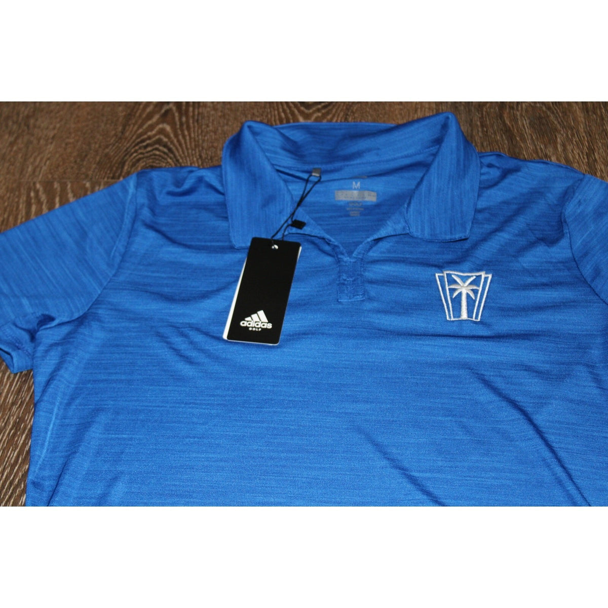 Adidas Men's Ultimate365 Heathered Space-Dyed Blue Golf Polo Shirt - Size M, NWT