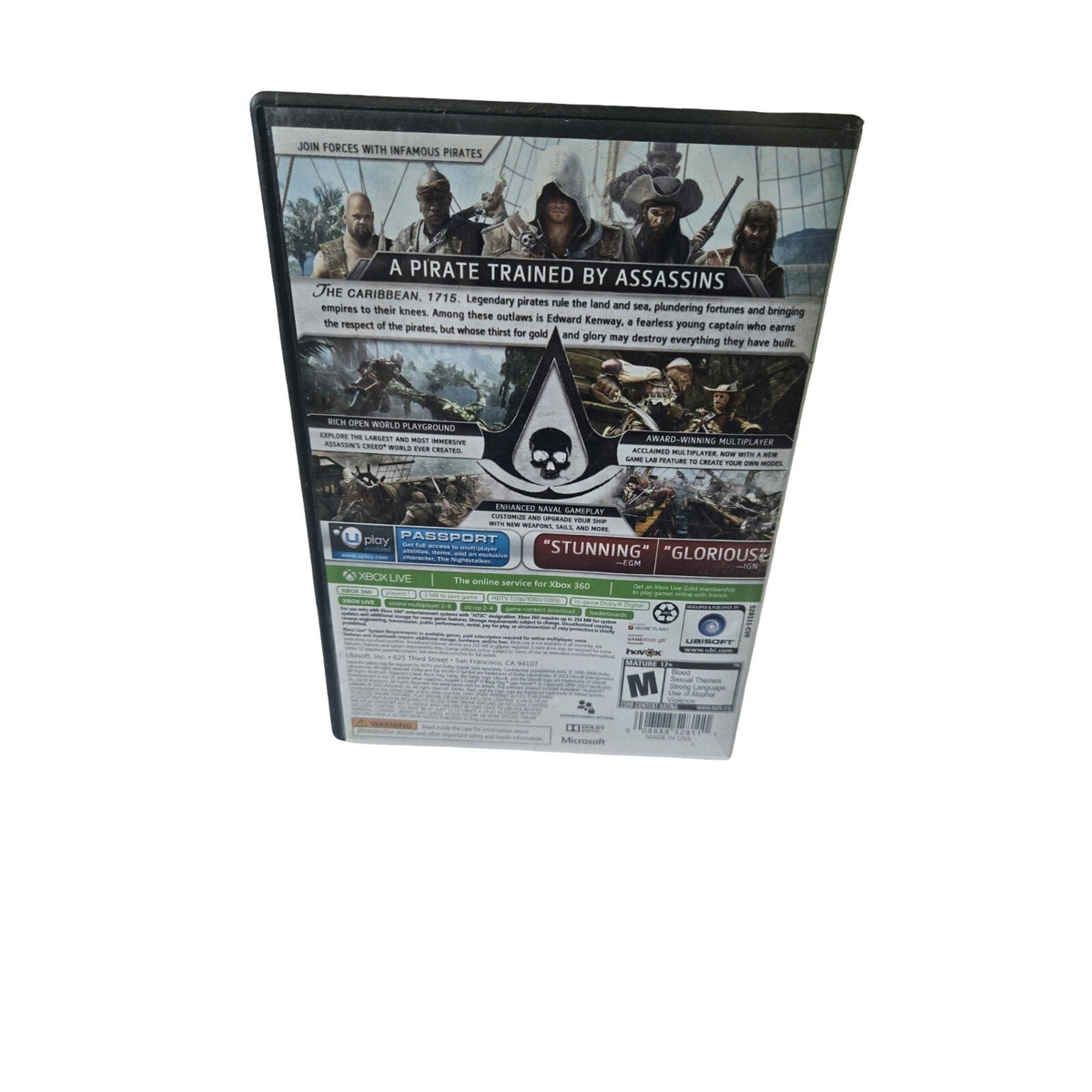 Assassin's Creed IV: Black Flag Ubisoft Multiplayer Manual Xbox 360 Pirate