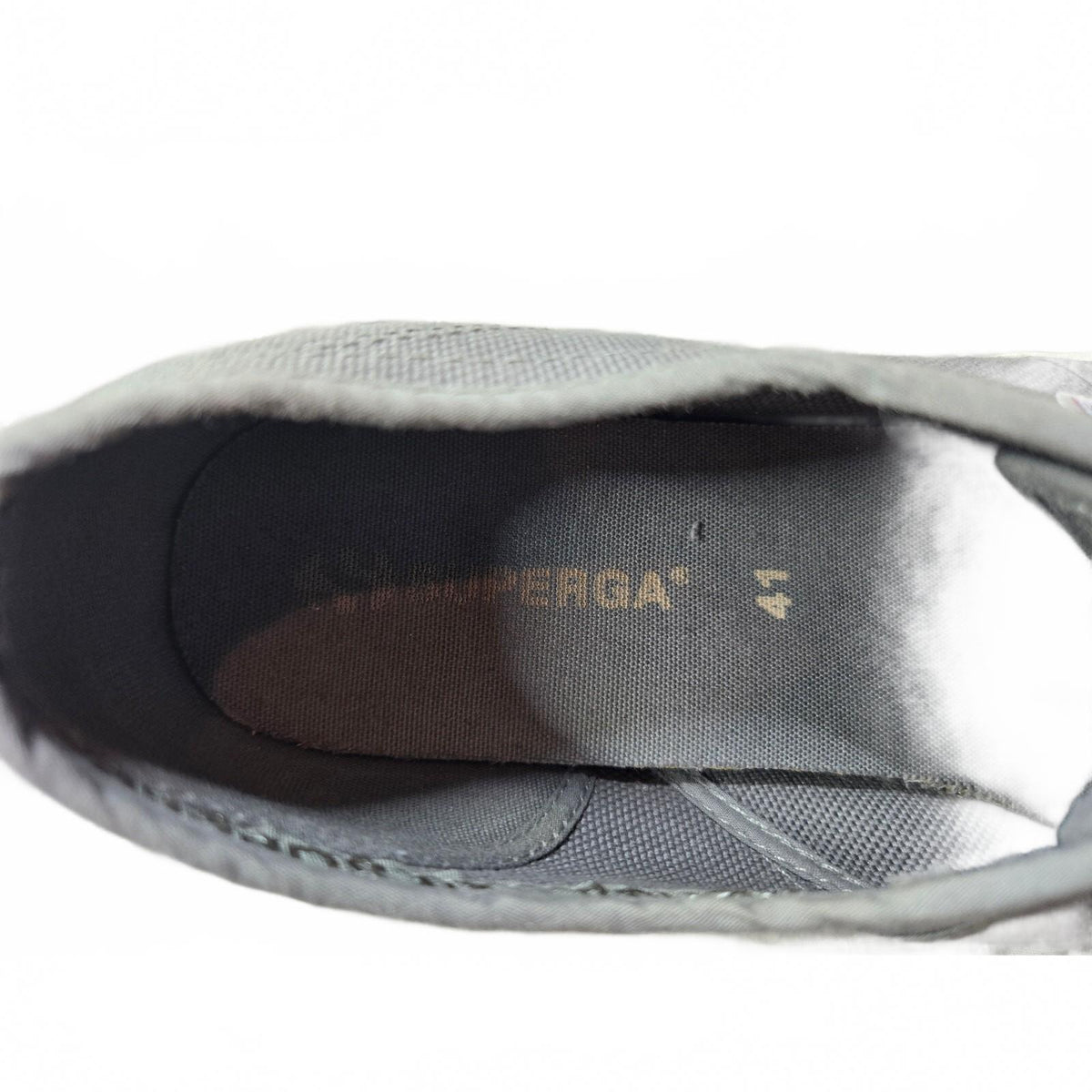 Superga 2750 Cotu Classic Gray Canvas Sneakers Women's US 8 EU 41 Good Condition