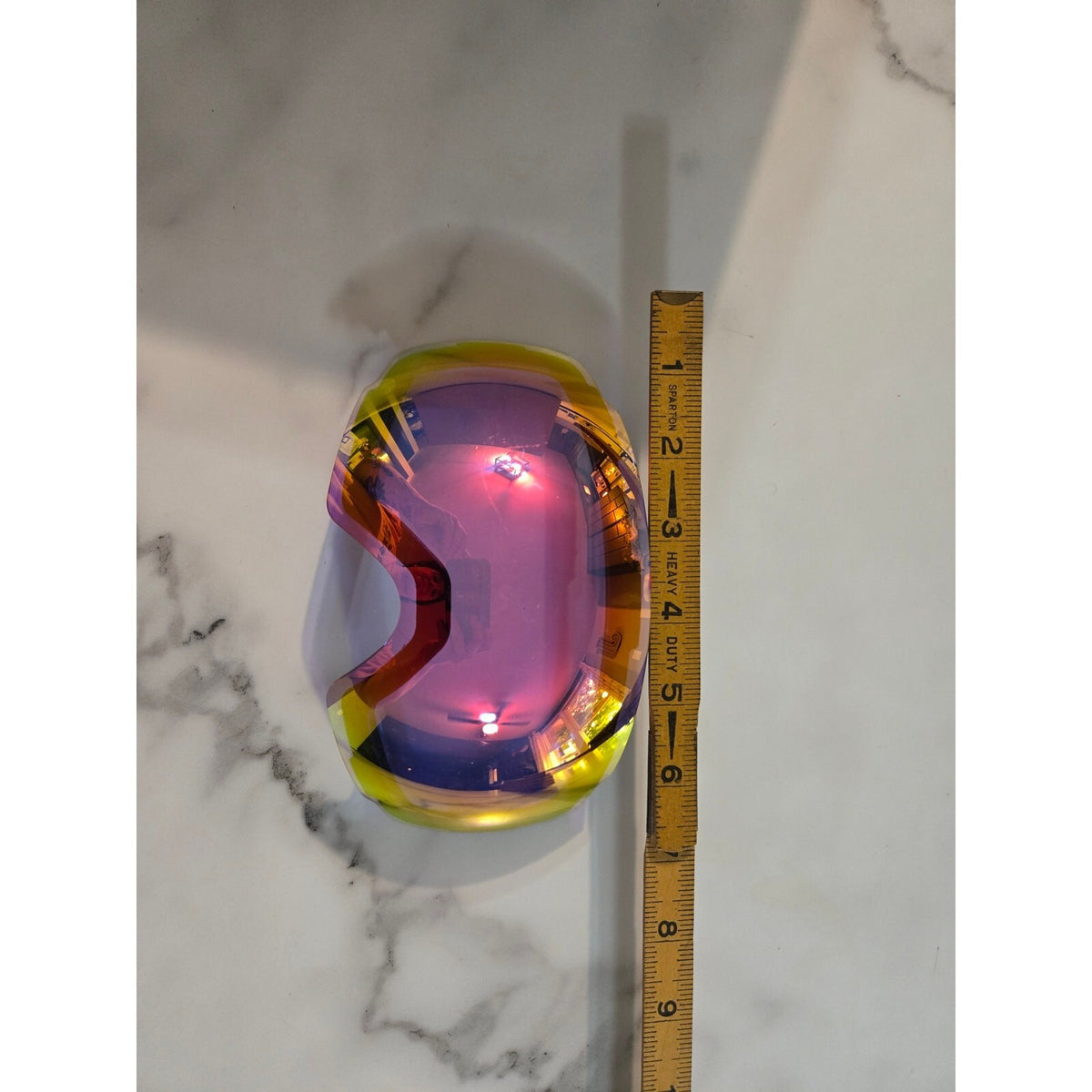 Spherical Frameless Ski Snowboard Goggle Replacement Lens Pink Purple Iridescent