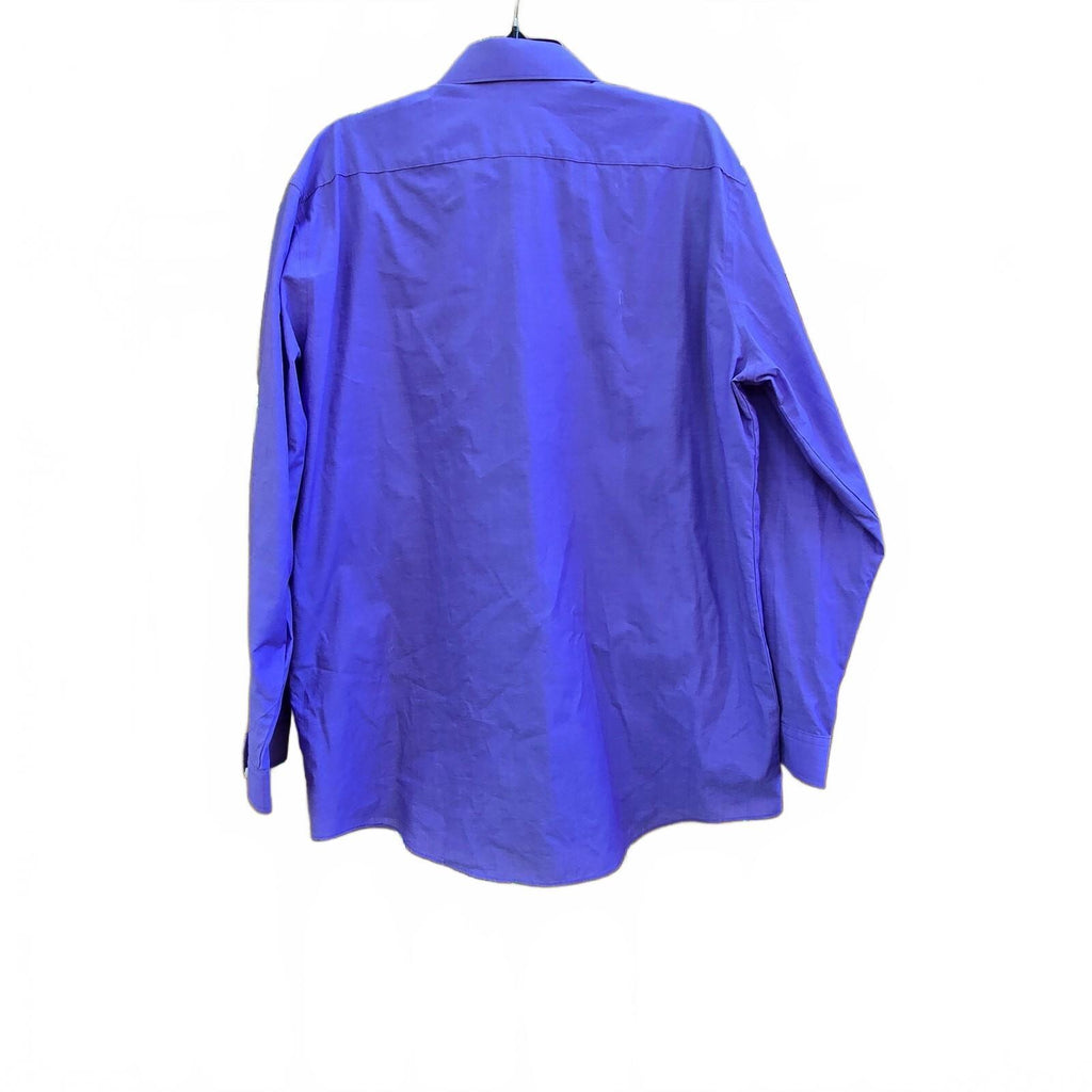 JF-J Ferra Men's XL Purple Slim Fit Dress Shirt - Long Sleeve, Stretch Fabric