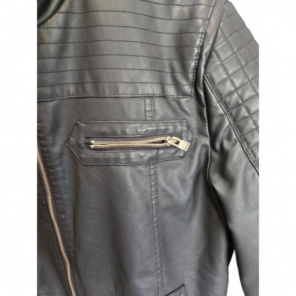 XRAY Jeans Men's Full Zip Sherpa Fleece Jacket Black Winter Heavy Coat XL
