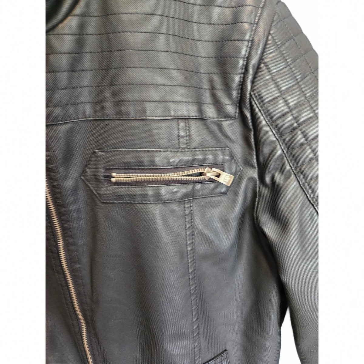 XRAY Jeans Men's Full Zip Sherpa Fleece Jacket Black Winter Heavy Coat XL