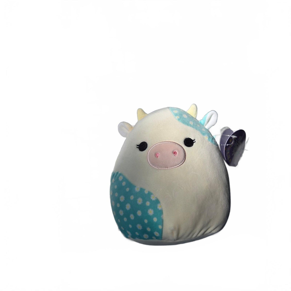 Squishmallow Belana The Cow White Blue Floral KellyToys 2022 Plush Girl Gift NWT
