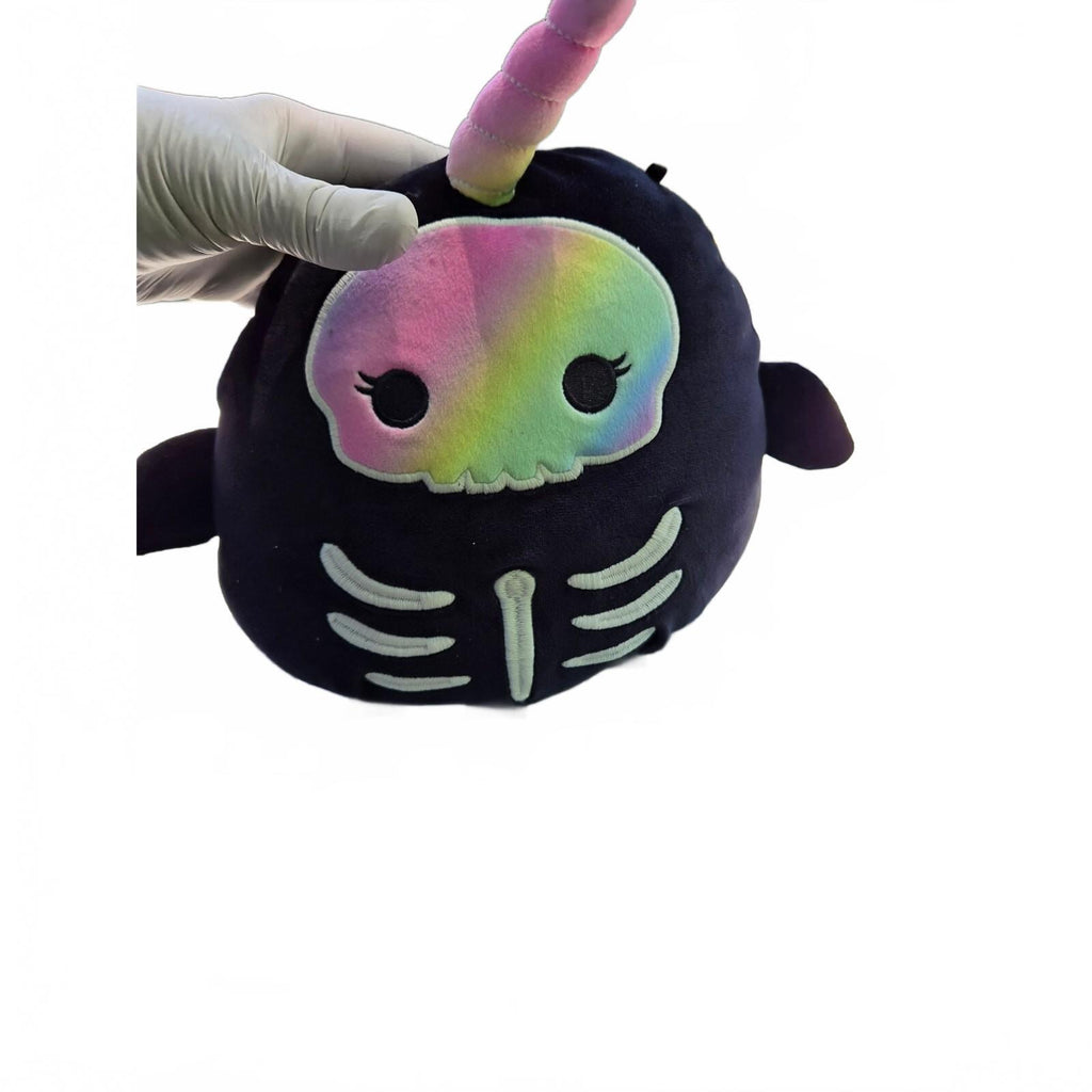 Original Squishmallows BUFINDA 12" Rainbow Skeleton Narwhal Glow in the Dark