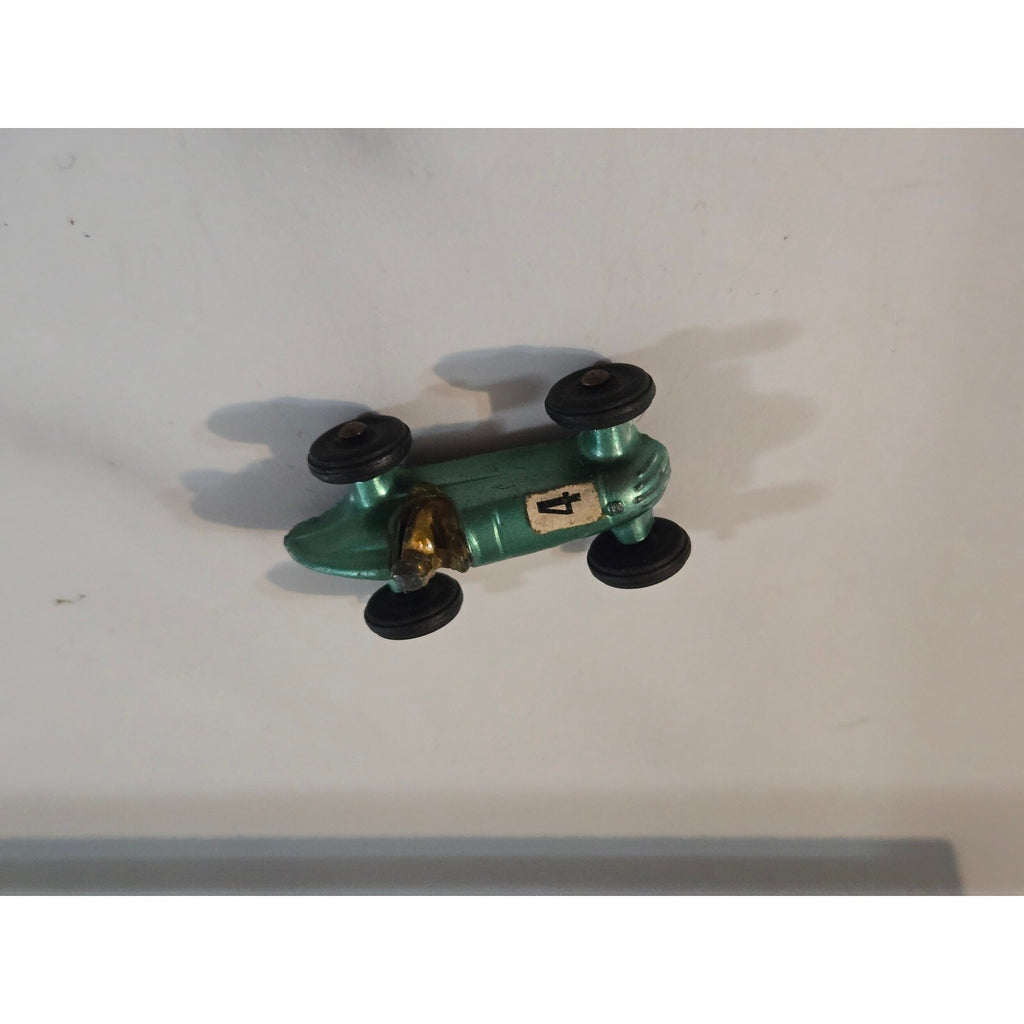 Vintage 1960s Lesney Matchbox No. 19 Aston Martin DBR5 Green Race Car Toy