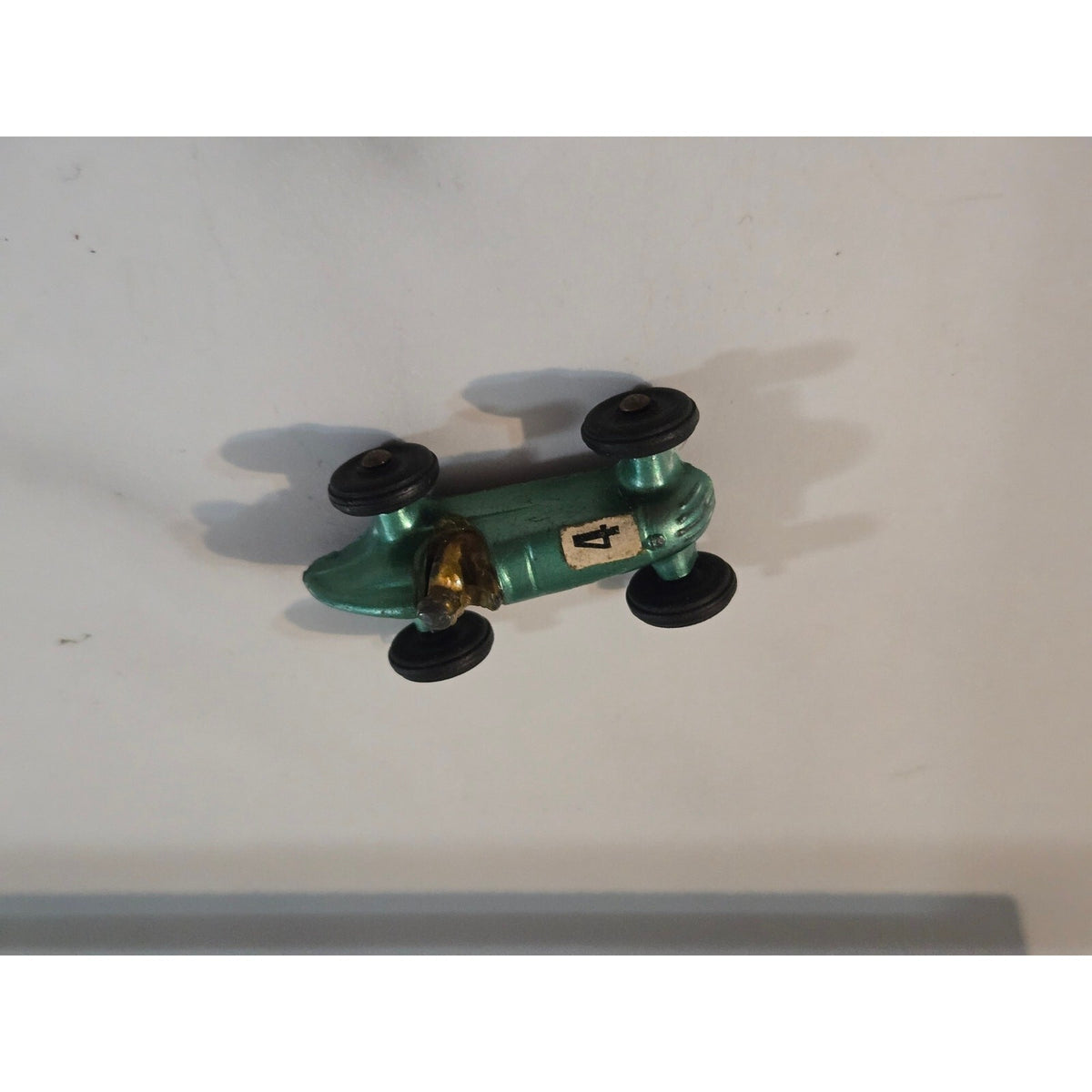 Vintage 1960s Lesney Matchbox No. 19 Aston Martin DBR5 Green Race Car Toy