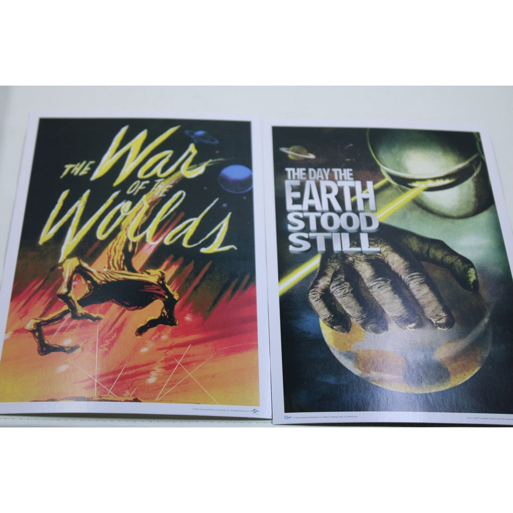 Loot Crate Invasion Of The Mini Prints Sci-Fi Poster Set Featuring War of the Wr