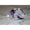 Vintage Hats For You Made in USA Purple Floral Pastel Scrub Cap Headwrap Hat
