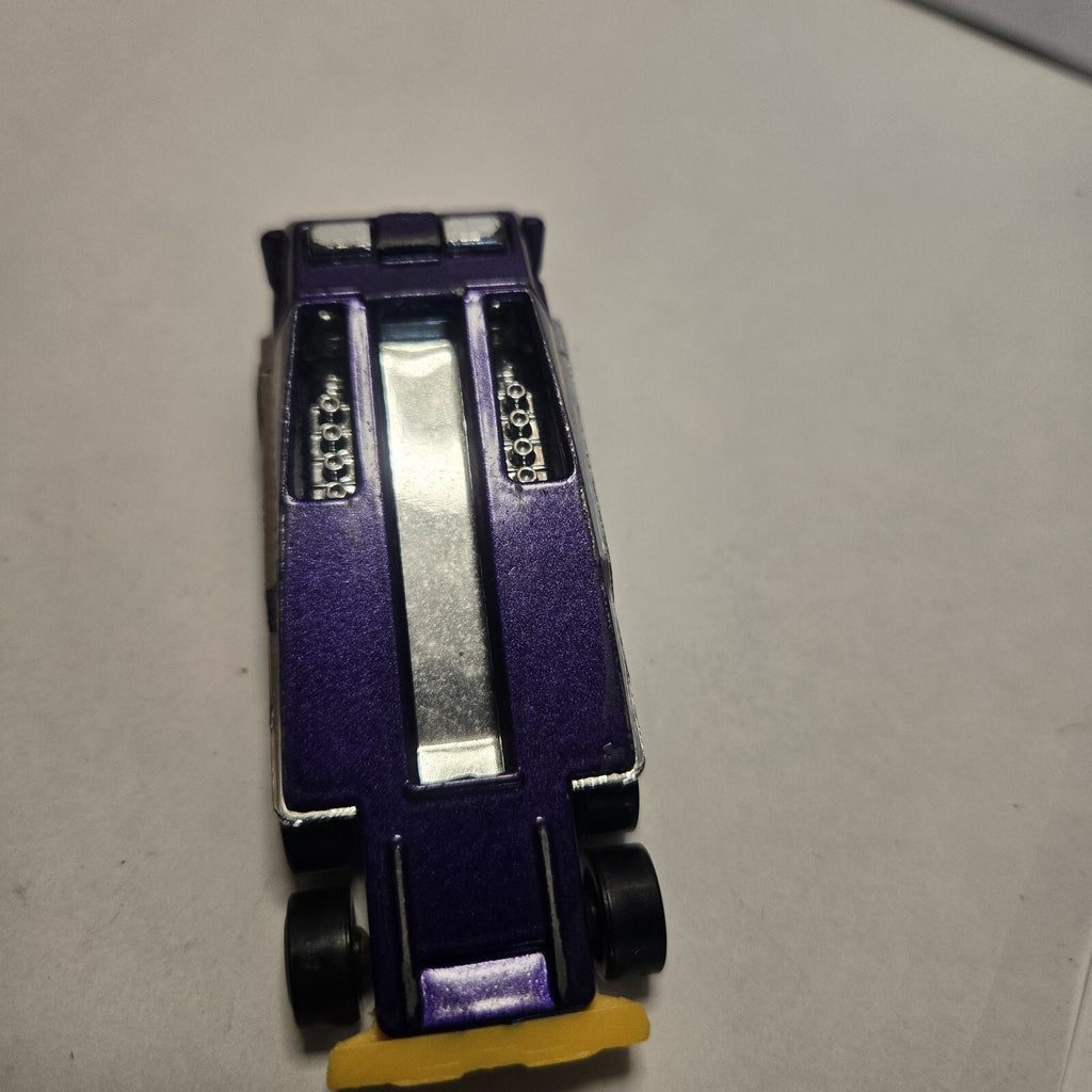 2009 Hot Wheels HW City Back Slider Purple Yellow Chrome Malaysia Loose Truck To