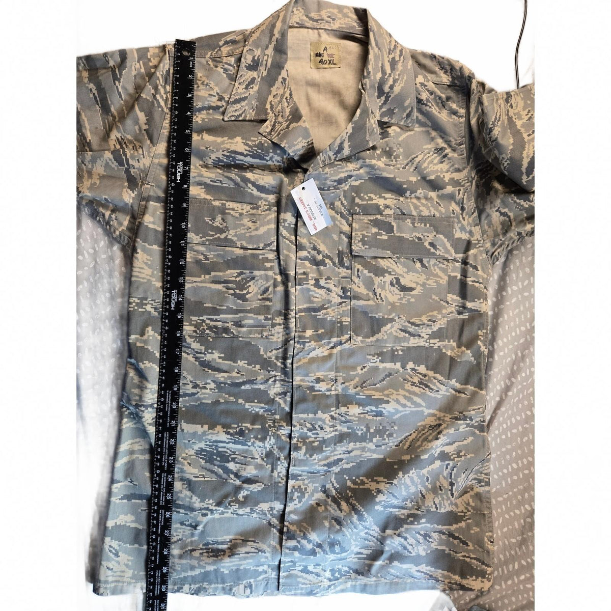 New With Tags Digital Camo Combat Jacket Men's XL Multi-Color Tactical Outdoor
