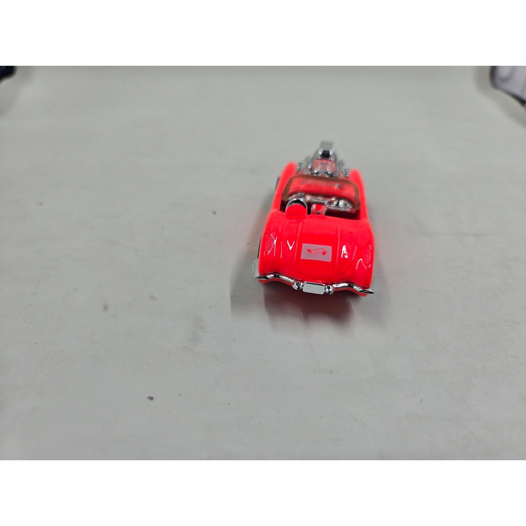 1995 Hot Wheels Model Series '58 Corvette Coupe Neon Pink Chrome Engine Variant