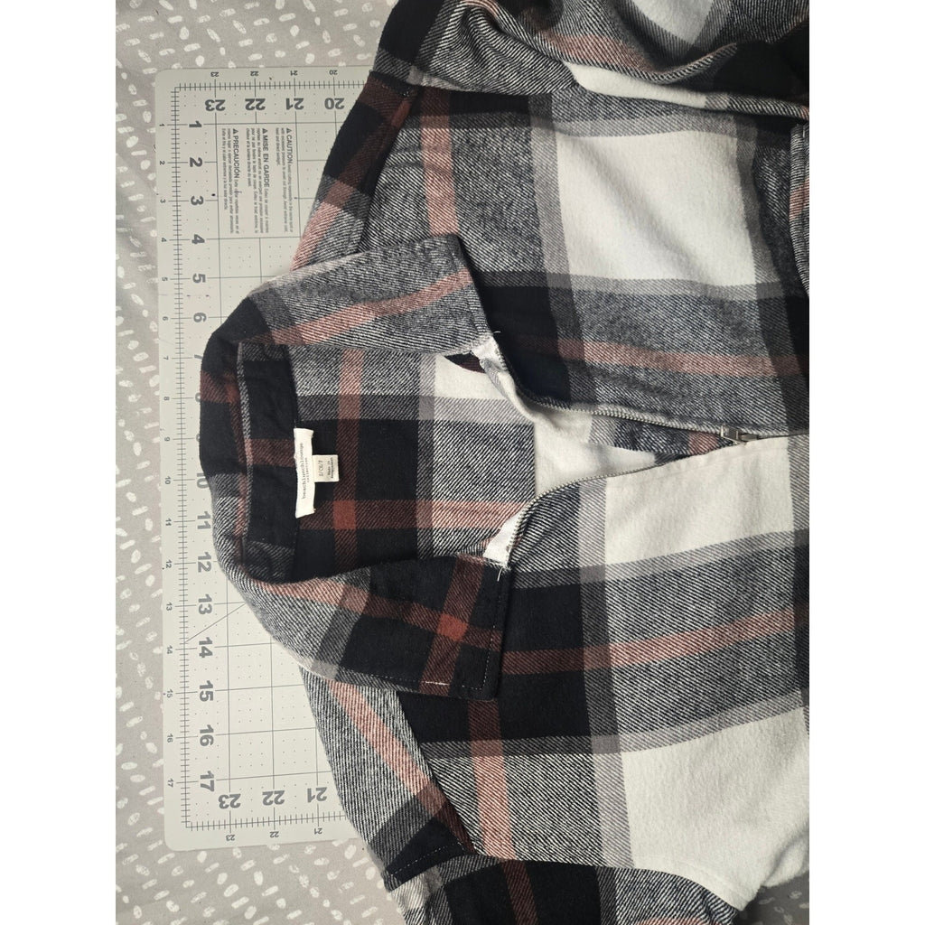 Beach Lunch Lounge Women's Plaid Button-Up Shirt, Multi-Color, Size Medium