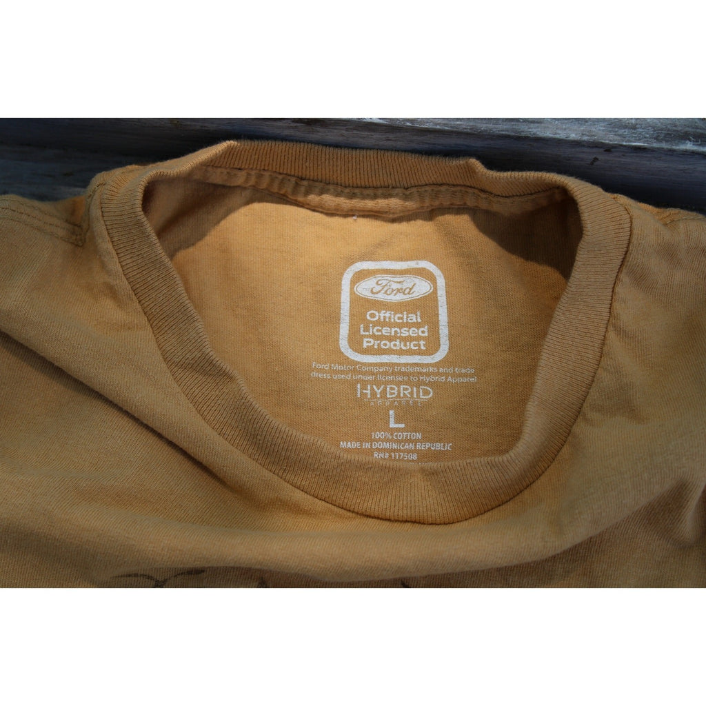 Ford Official Licensed 1970 Mustang American Muscle Gold T-Shirt, Size Large