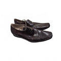 Madden Men's Brown Leather Square Toe Oxford Dress Shoes Lace Up Size 12