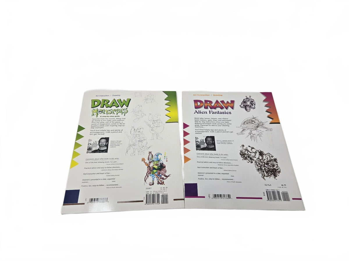 Draw Alien Fantasies Art Book And Draw Monster Book