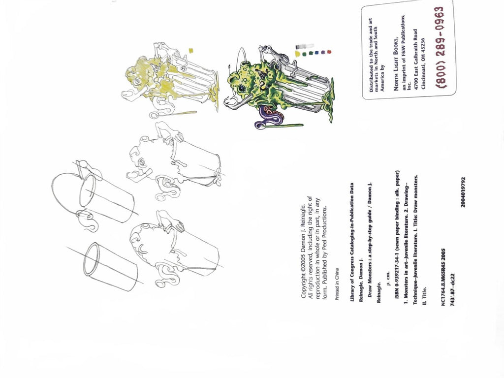 Draw Alien Fantasies Art Book And Draw Monster Book