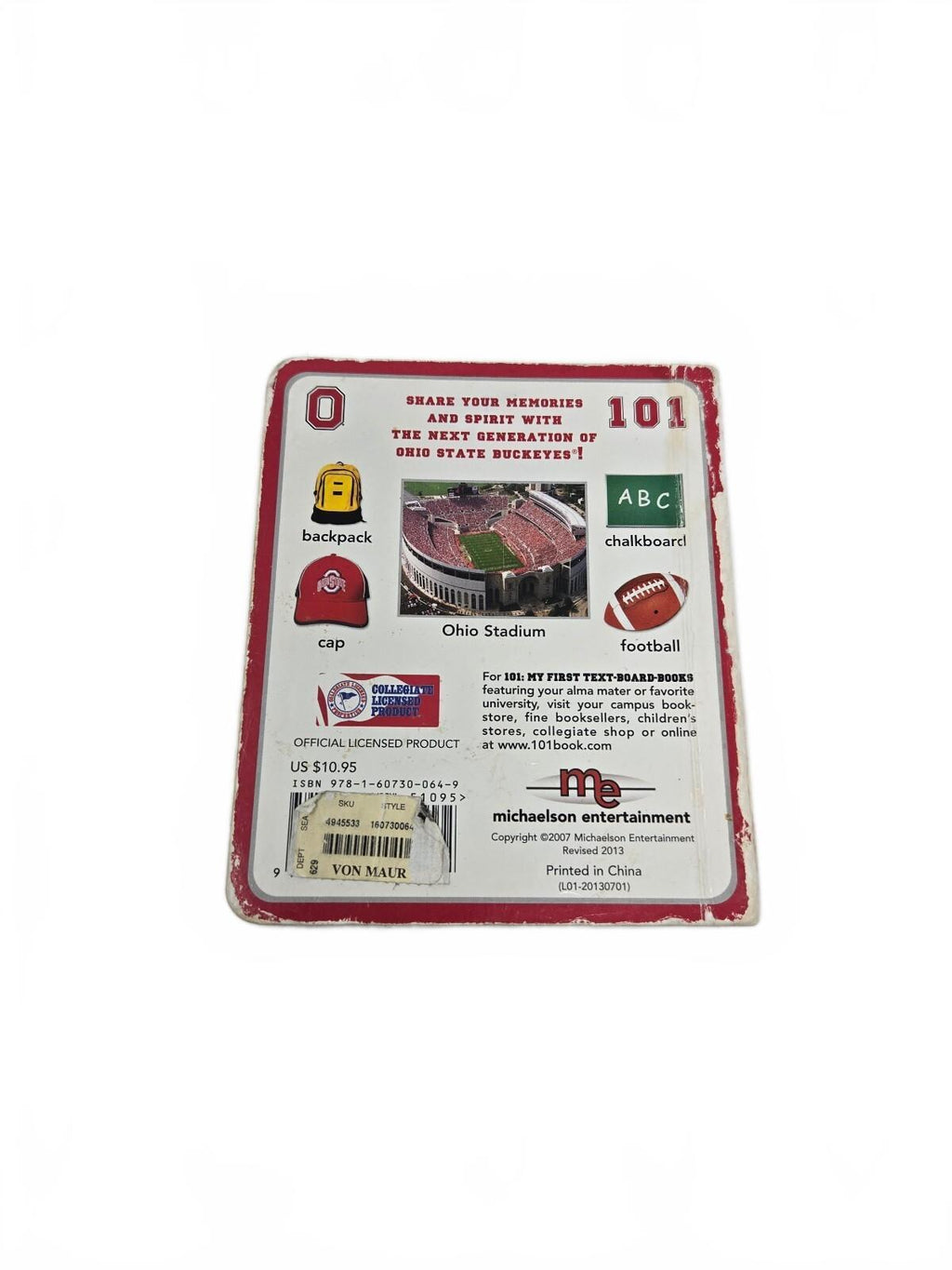 My First Text-Board-Book: Ohio State 101 by Brad M. Epstein (2013, Board Book)