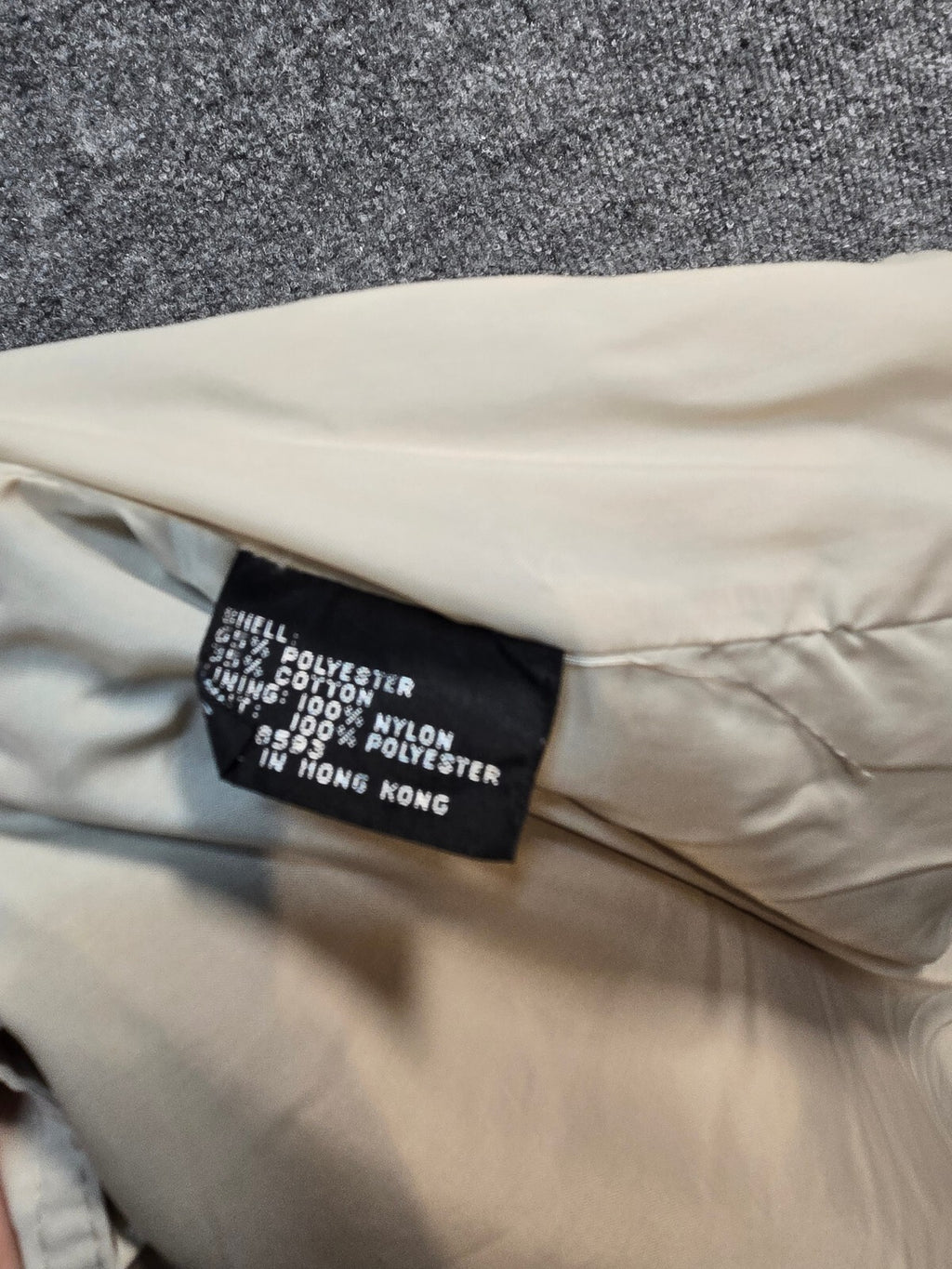 Consensus Golf Beige Pullover Windbreaker XXL