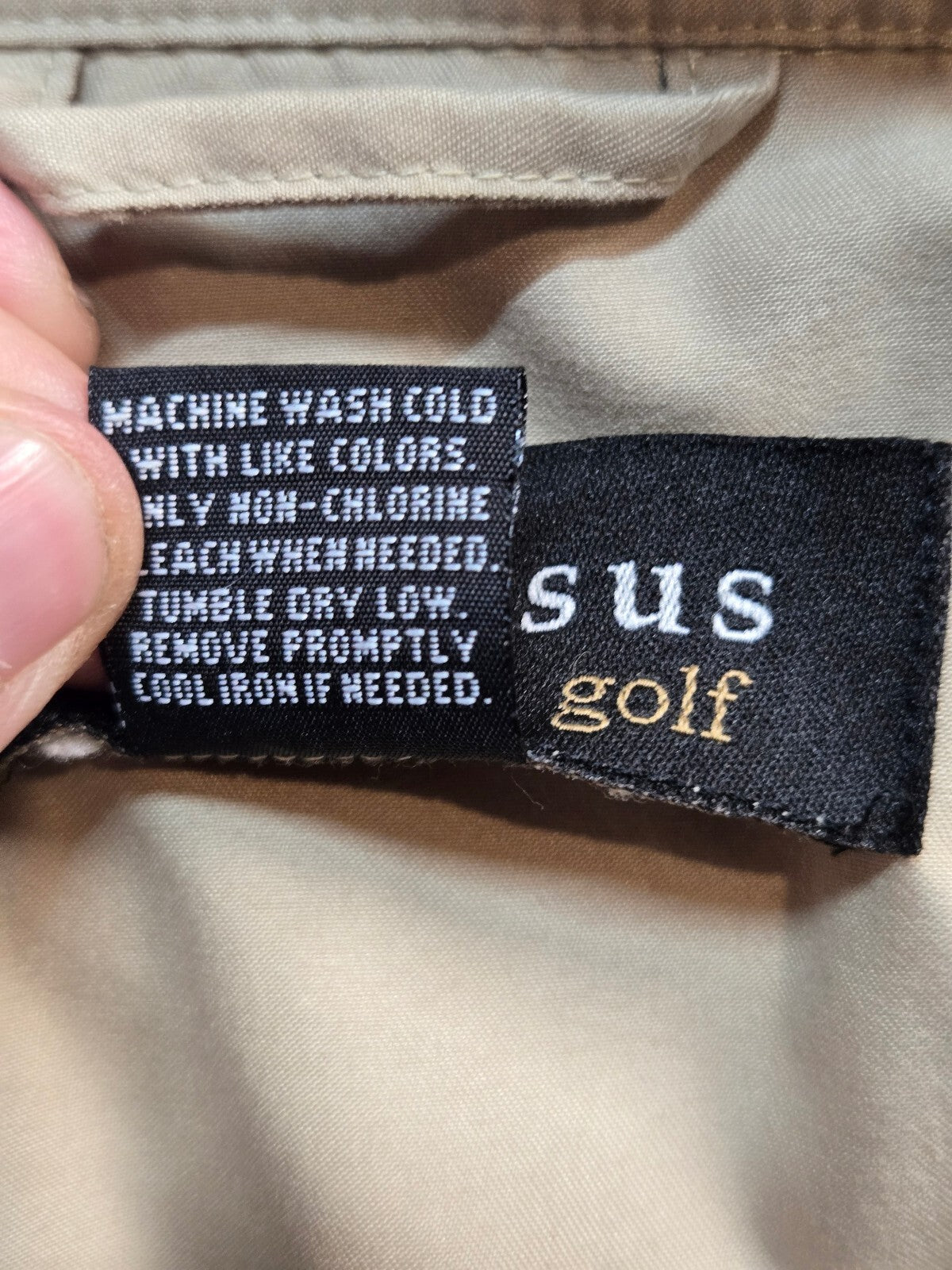 Consensus Golf Beige Pullover Windbreaker XXL