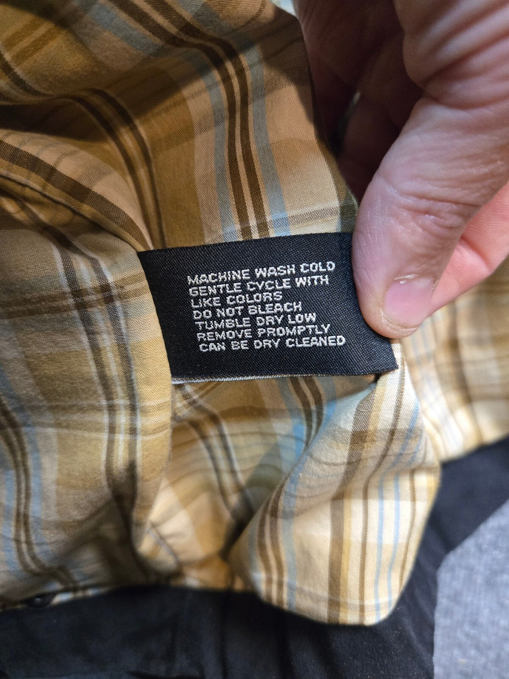Black Men's WeatherProof  with Classic Plaid Lining, Full Zip, XXL