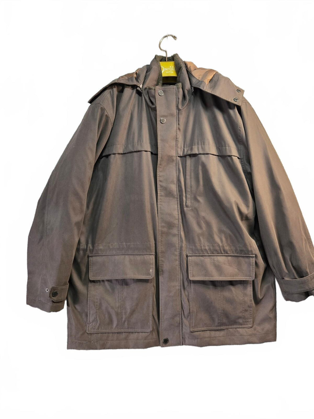 London Fog brown hooded parka XXL