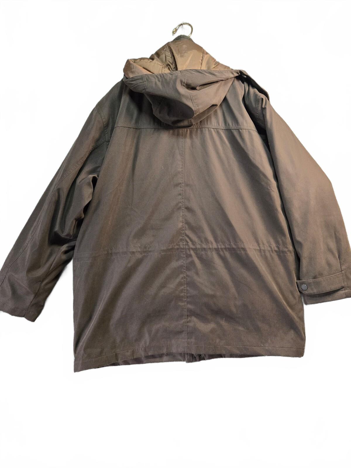 London Fog brown hooded parka XXL