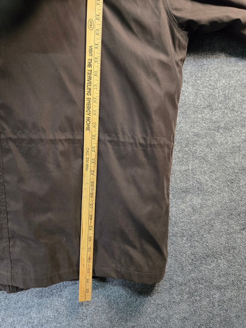 London Fog brown hooded parka XXL