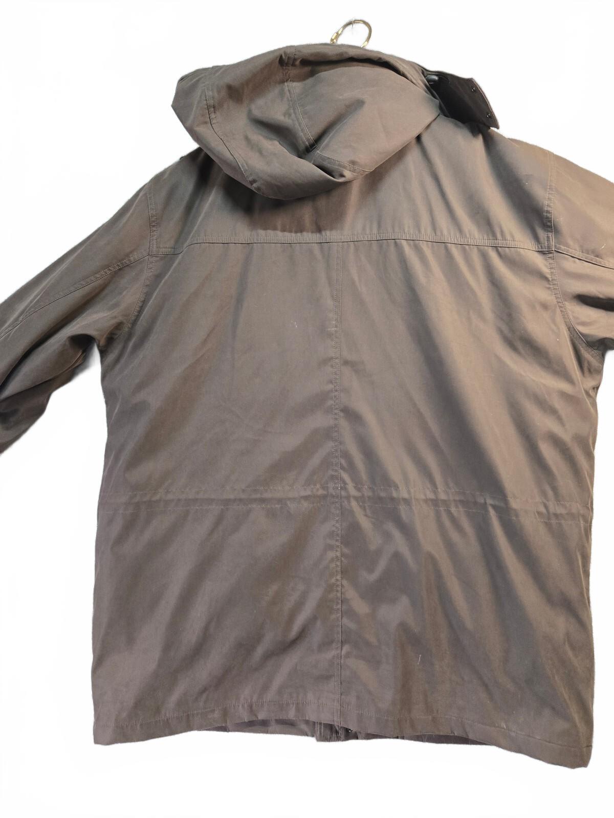 London Fog brown hooded parka XXL