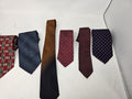 Set of 6 Men's Silk Ties by Stafford, Van Heusen & More – Multi-Color, Very Good
