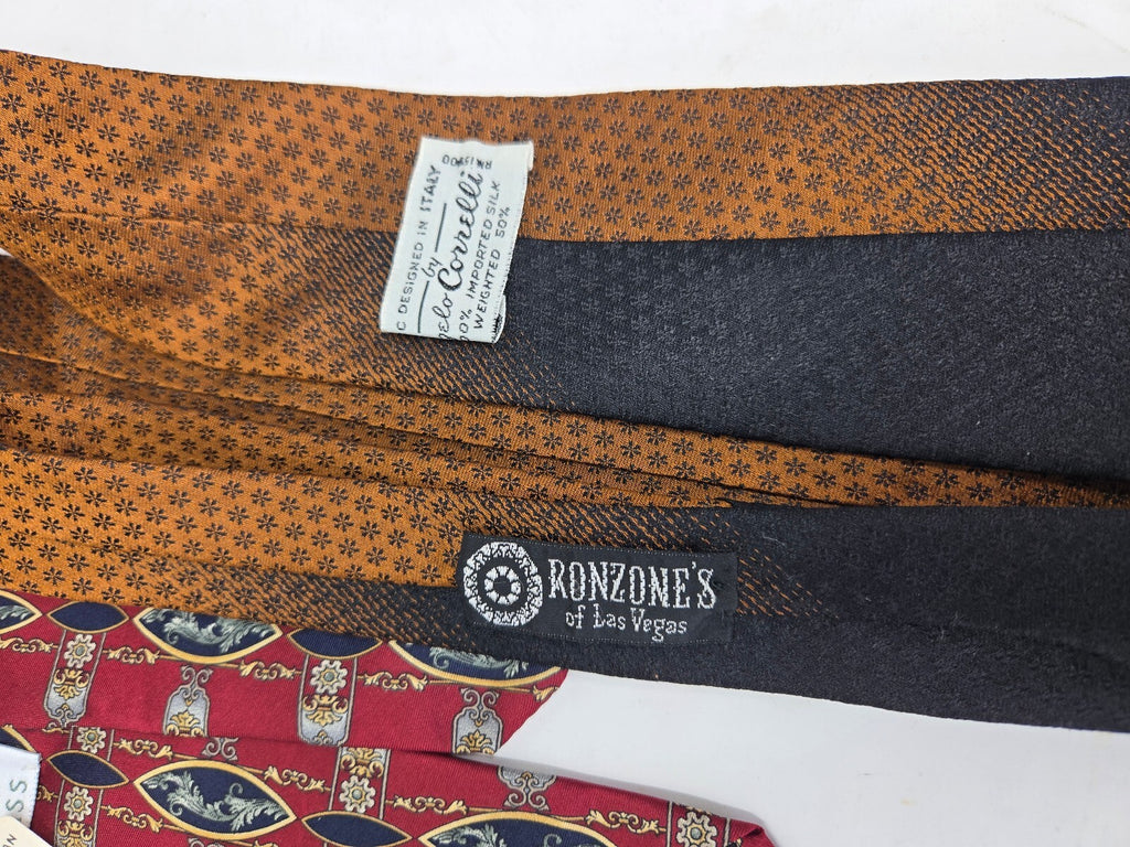 Set of 6 Men's Silk Ties by Stafford, Van Heusen & More – Multi-Color, Very Good