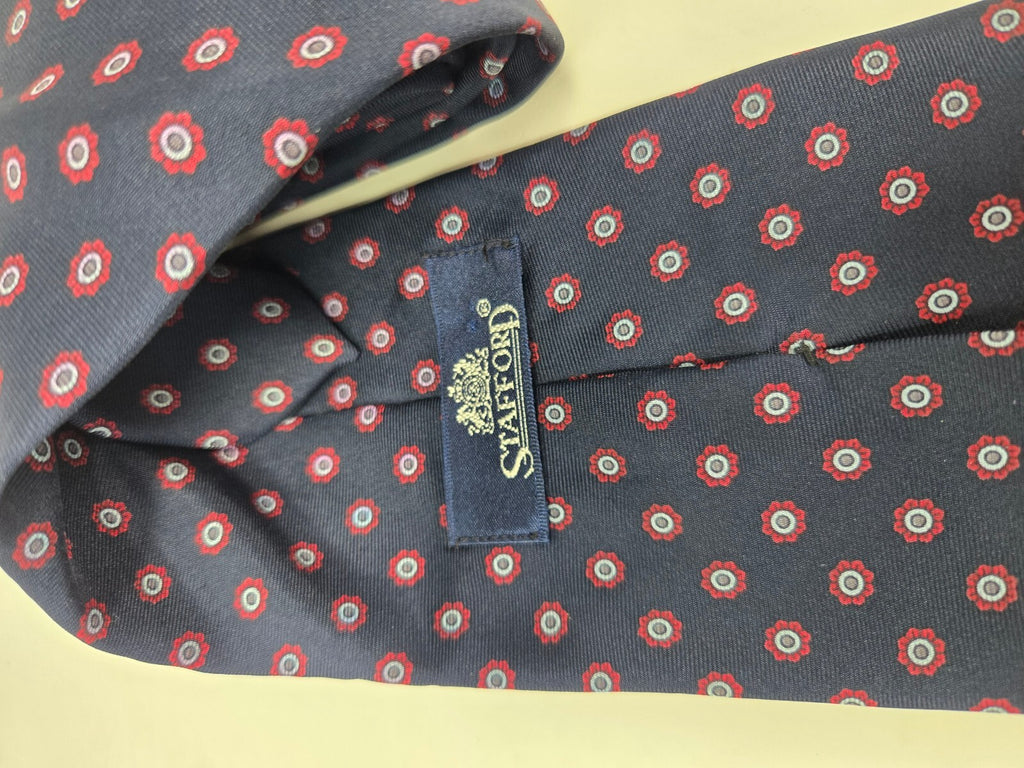 Set of 6 Men's Silk Ties by Stafford, Van Heusen & More – Multi-Color, Very Good