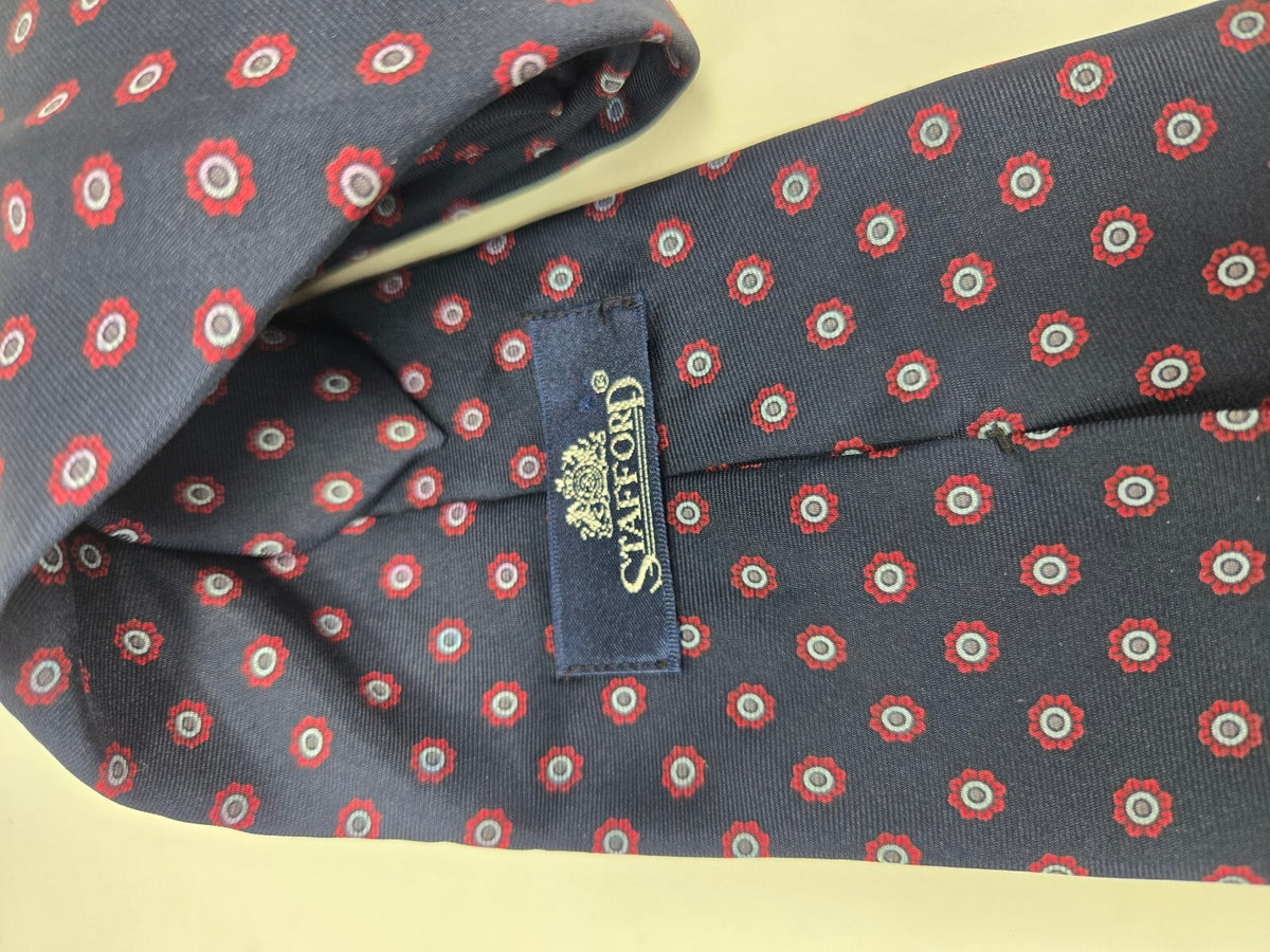Set of 6 Men's Silk Ties by Stafford, Van Heusen & More – Multi-Color, Very Good