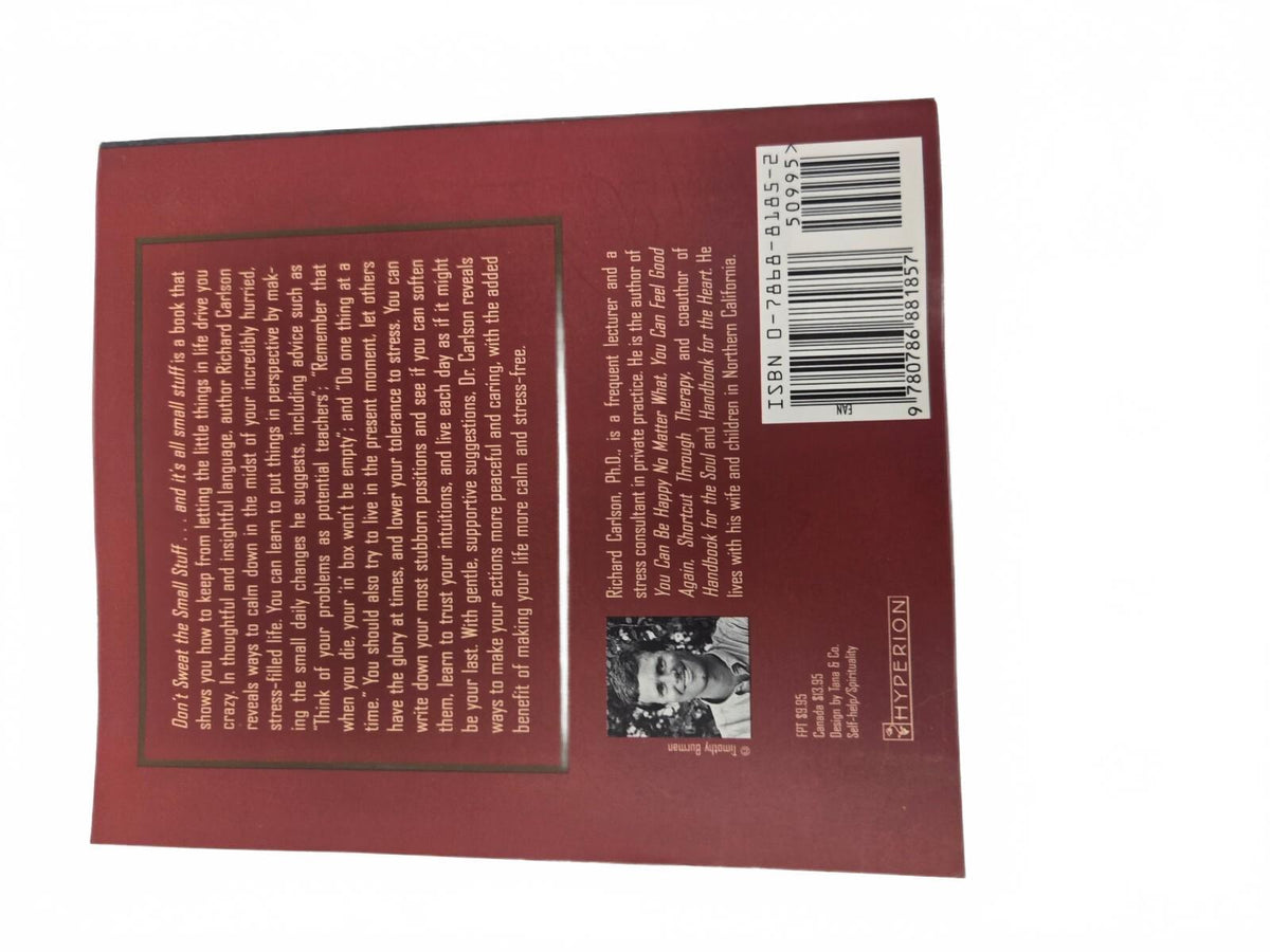 Don't Sweat the Small Stuff by Richard Carlson paperback
