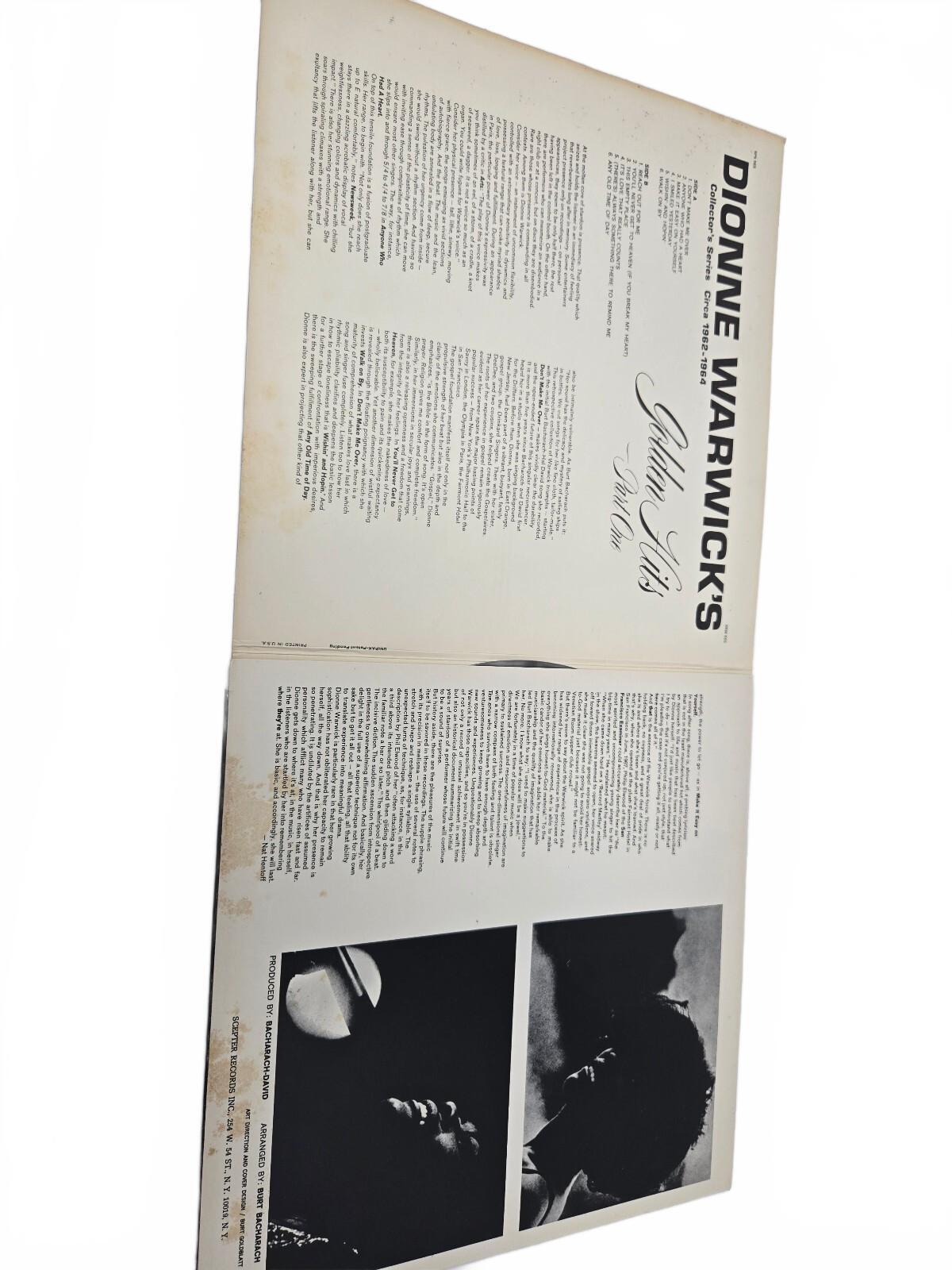 The Dionne Warwicke Story In Concert Through the Years vinyl record