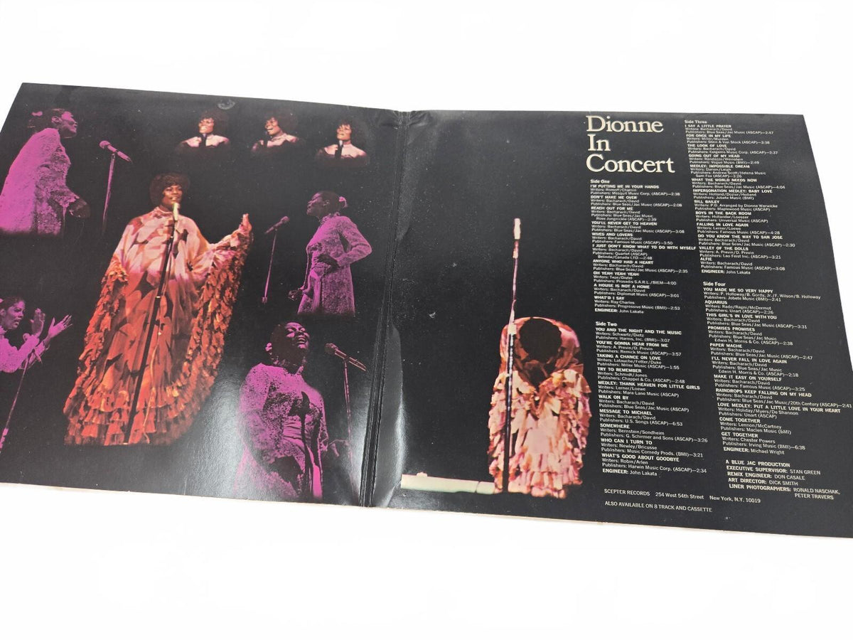 The Dionne Warwicke Story In Concert Through the Years vinyl record