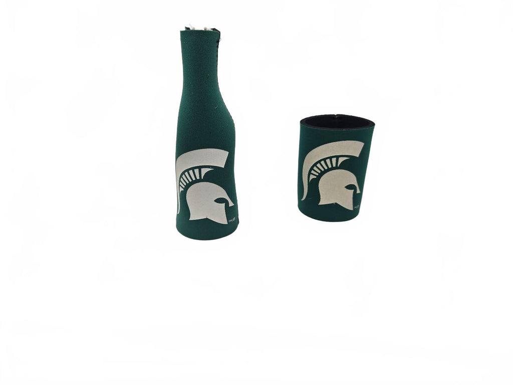 Michigan State Spartans bottle and can koozies