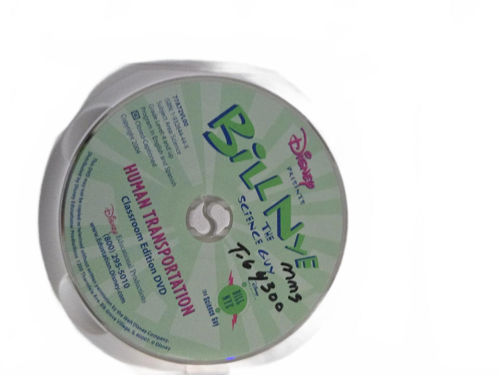 Disney Bill Nye the Science Guy DVD Human Transportation