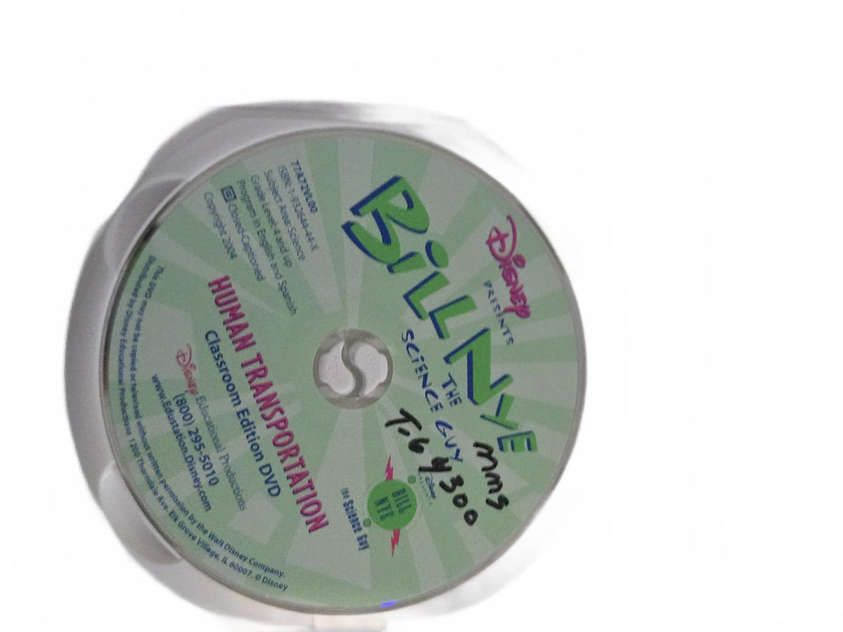 Disney Bill Nye the Science Guy DVD Human Transportation