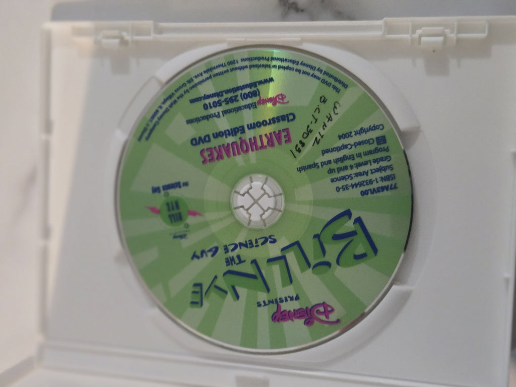 Disney Bill Nye the Science Guy DVD Earthquakes