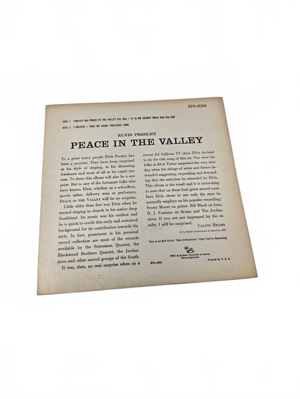 RCA Victor Peace in the Valley red vinyl record set