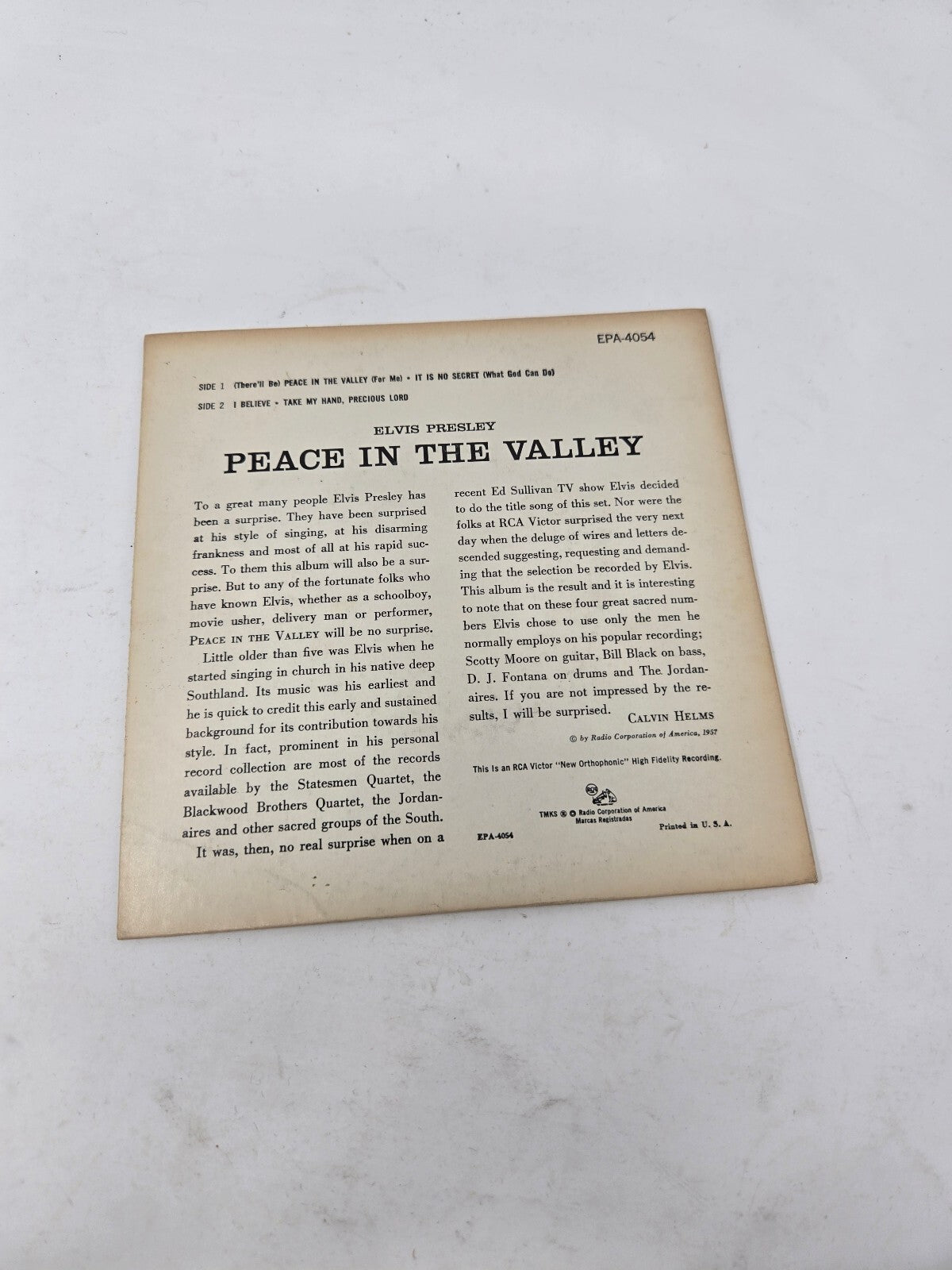Elvis Peace in the Valley EP