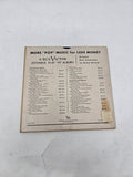 RCA Victor pop music booklet with records