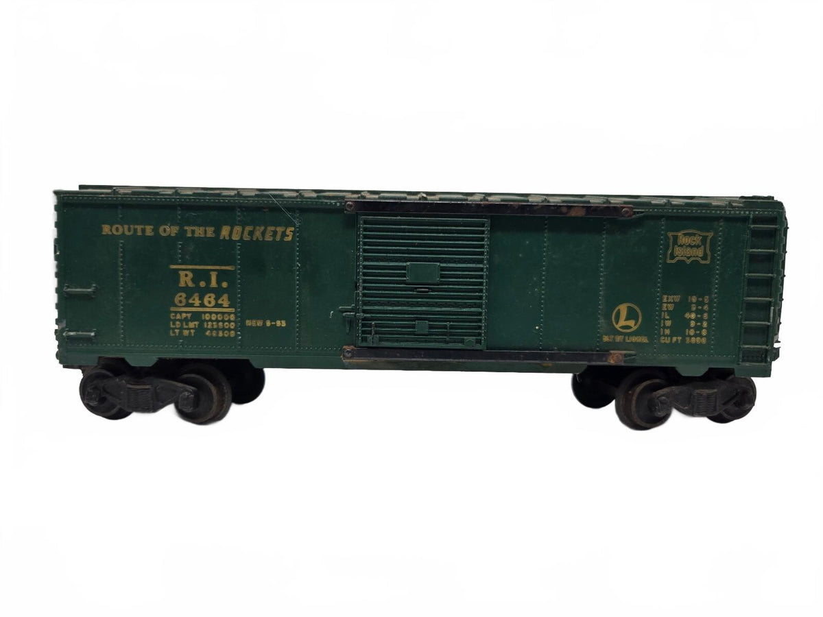 Lionel Rock Island 6464 Green Boxcar