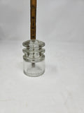 vintage Hemingray clear glass telephone insulator TS, CD 129