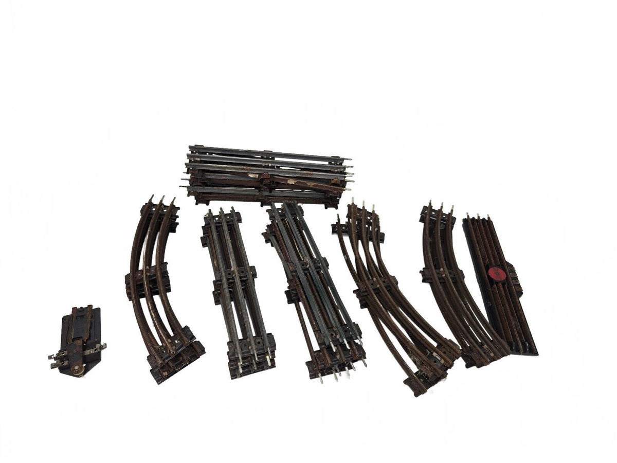 Vintage model train track lot