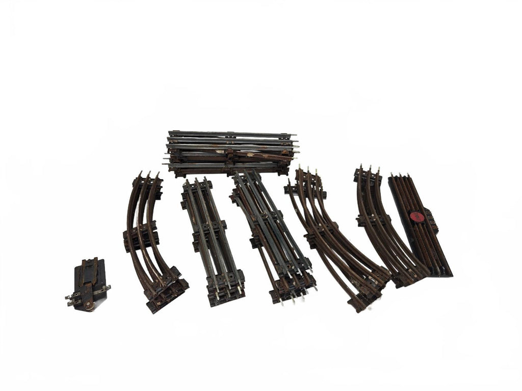Vintage model train track lot